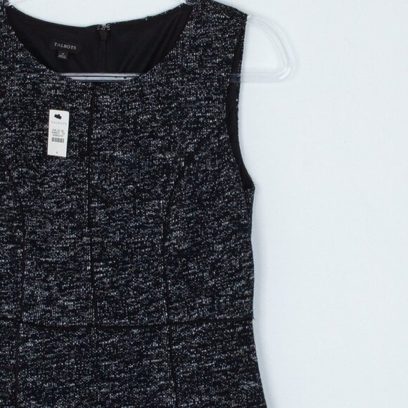 Talbots Sleeveless Fit & Flare Tweed Dress Size 4 NWT - Picture 2 of 7